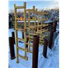 Image 2 : FT.MAC: LOT OF 6 PIPE STANDS, 8FT TALL X 20IN DEEP