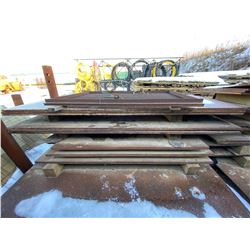 FT.MAC: LOT OF 11 ASSORTED STEEL PLATES, VARIOUS