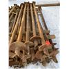 Image 1 : FT.MAC: LOT OF 16 SCREW PILES,  4.5IN x 16FT