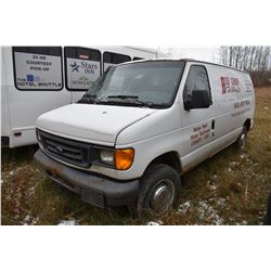 STURG.CNTY: 2006 FORD E250 CARGO VAN, 5.4L GAS