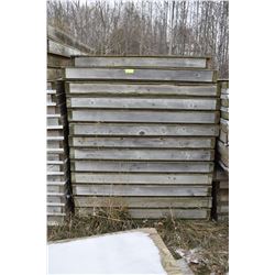 STURG.CNTY: LOT OF 13 PARTITION WALLS, 4’ X 8’ X 4”