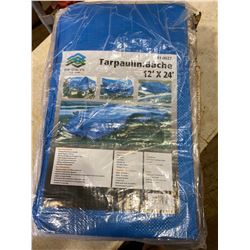 FT.MAC: BOX OF 8 MEDIUM DUTY TARPS 12FT X 24FT