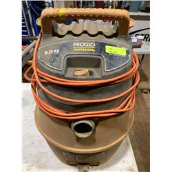 FT.MAC: RIDGID 6.0 HP VACUUM - NO ACCESSORIES