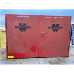 FT.MAC: WURTH 2 DOOR LOCKING METAL WALL CABINET