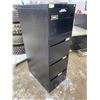 Image 1 : FT.MAC: 4 DRAWER BLACK METAL FILING CABINET