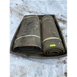 FT.MAC: LOT OF TWO 36" RUBBER WALKWAY RUNNERS