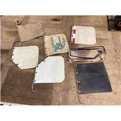 FT.MAC: LOT OF ASSORTED MUD FLAPS & BRACKETS