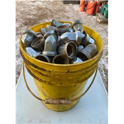 FT.MAC: BUCKET OF CHROME METAL HIGHWAY TRACTOR