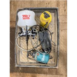 FT.MAC: 32" x 42"  SPILL TRAY & ASSORTED SPRAYERS