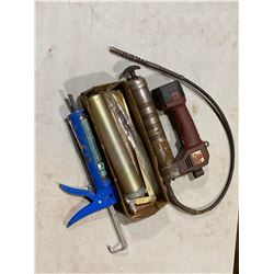 FT.MAC: ASSORTED GREASE GUNS & CAULKING GUN