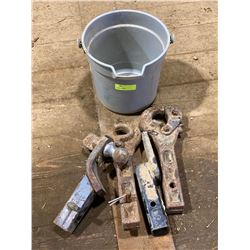 FT.MAC: LOT OF 4 ASSORTED HITCHES FOR 2"  RECEIVER