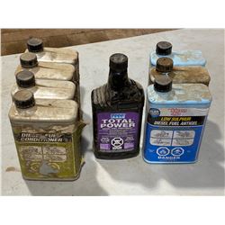 FT.MAC: LOT OF 8 ASSORTED DIESEL FUEL ADDITIVES