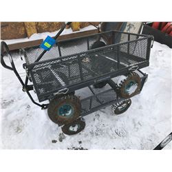 FT.MAC: LOT OF 2 METAL UTILITY CARTS, WITH FOLD