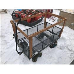FT.MAC: METAL UTILITY CART WITH FOLD DOWN SIDES