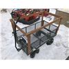 Image 1 : FT.MAC: METAL UTILITY CART WITH FOLD DOWN SIDES