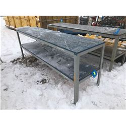 FT.MAC: METAL FRAME TABLE, 24" X 96" X 36"