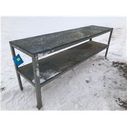 FT.MAC: METAL FRAME TABLE, 24" X 96" X 36"