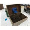 Image 2 : FT.MAC: WOOD CRATE WITH HINGED LID, 40" X 27" X 27"