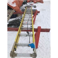 FT.MAC: 24 FOOT FIBREGLASS EXTENSION LADDER