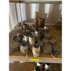 FT.MAC: LOT OF ASSORTED 2" CAM LOCK FITTINGS,