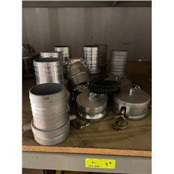 FT.MAC: LOT OF ASSORTED 3" CAM LOCK FITTINGS