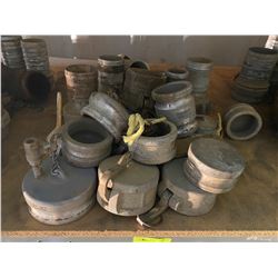 FT.MAC: ASSORTED LOT OF 5" CAM LOCK FITTINGS,