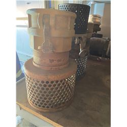 FT.MAC: ASSORTED CAM LOCK STRAINERS, 4" AND 5"