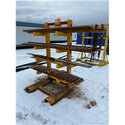 FT.MAC: 6FT STEEL RACK C/W ASSORTED CUTTING EDGES