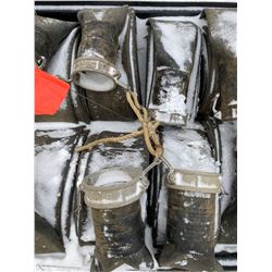 FT.MAC: LOT OF FOUR LAY-FLAT HOSE, 6IN X 50FT EACH