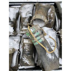 FT.MAC: LOT OF FOUR LAY-FLAT HOSE, 6IN X 50FT EACH