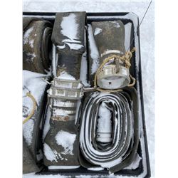 FT.MAC: LOT OF FOUR LAY-FLAT HOSE, 6IN X 50FT EACH