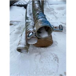 FT.MAC: LOT OF 4 SUCTION HOSE, 3IN X 20FT LONG