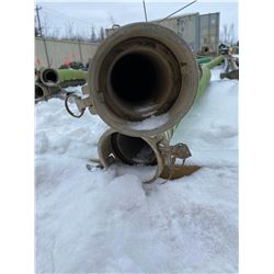 FT.MAC: LOT OF 2 SUCTION HOSE, 4IN X 20FT LONG