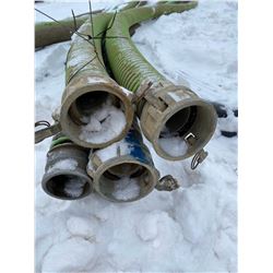 FT.MAC: LOT OF 4 SUCTION HOSE, 3IN X 20FT LONG