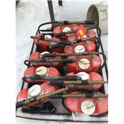 FT.MAC: LOT OF 10 BACK-PACK FIRE EXTINGUISHERS