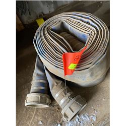 FT.MAC: LOT OF 2 LAY-FLAT HOSE, 4IN X 50FT