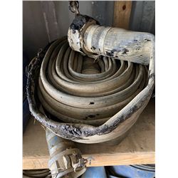 FT.MAC: LOT OF 2 LAY-FLAT HOSE 3IN X 50FT