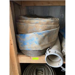 FT.MAC: LOT OF 2 LAY-FLAT HOSE, 3IN X 50FT