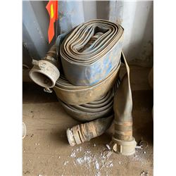 FT.MAC: LOT OF 2 LAY-FLAT HOSE, 3IN X 50FT