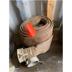 FT.MAC: LOT OF 2 LAY-FLAT HOSE,  4IN X 50FT