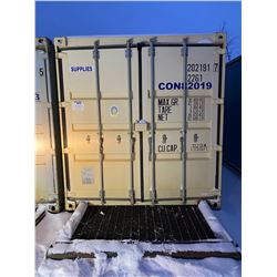 FT.MAC: 20FT SKIDDED STORAGE CONTAINER C/W
