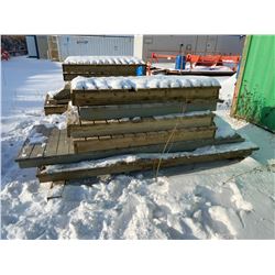 FT. MAC: 6 WOODEN SIDEWALK SECTIONS