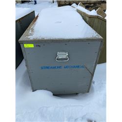 FT. MAC: WOODEN TOOL BOX, 28" X 28" X 60"