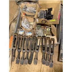 FT. MAC: BOMAG DRUM CLEETS AND ASSORTED BOLTS