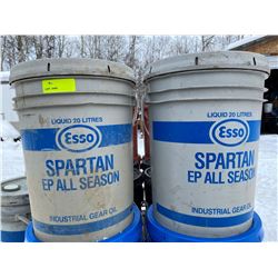 SH. PRK: TWO 20L PAILS OF ESSO SPARTAN EP AS