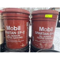 SH. PRK: TWO 20L PAILS OF MOBIL SPARTAN EP AS