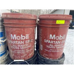 SH. PRK: TWO 20L PAILS OF MOBIL SPARTAN EP AS