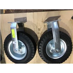 SH. PARK: LOT OF 2 RUBBER WHEEL ASSEMBLIES