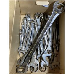 SH. PARK: BOX OF ASSORTED WRENCHES