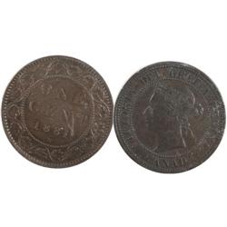 1881H Canada Large Cent-ICCS VF30